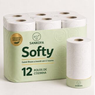 Softy Premium Papel de Cozinha 12 rolos (3 folhas)