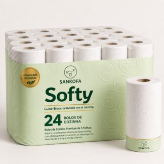 Softy Premium Papel de Cozinha 24 rolos (3 folhas)
