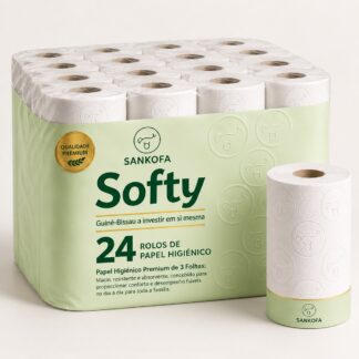 Softy Premium Papel Higiénico 24 rolos (3 folhas)